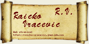 Raičko Vračević vizit kartica